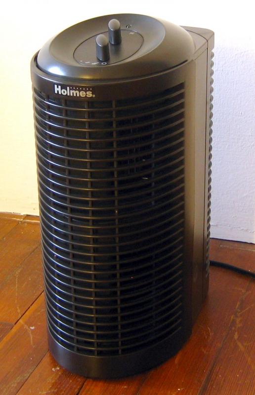 An air purifier can help filter particles from the air.