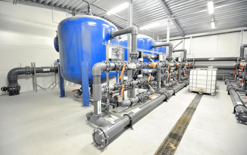 A condensate pump redirects fluid from a boiler to an outdoor vent or waste area.