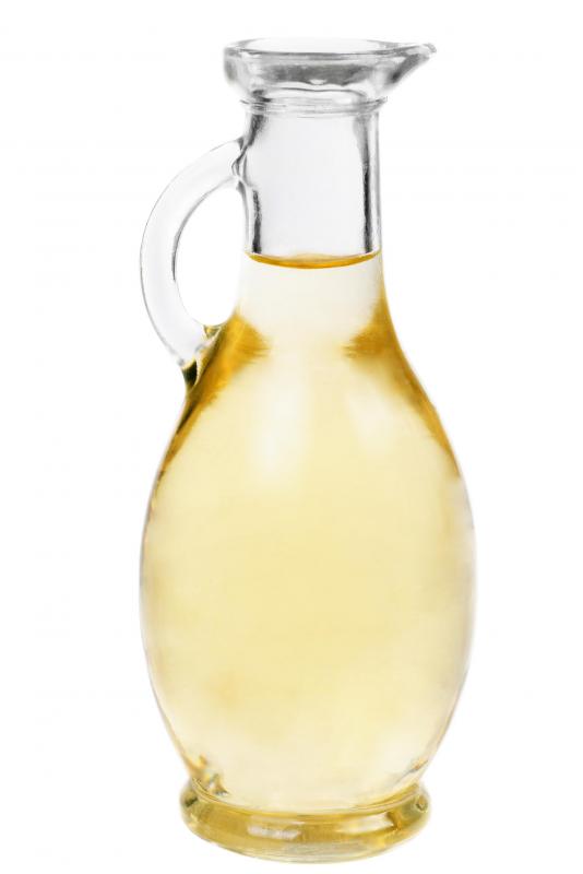 Vinegar may be used to remove calcium deposits.