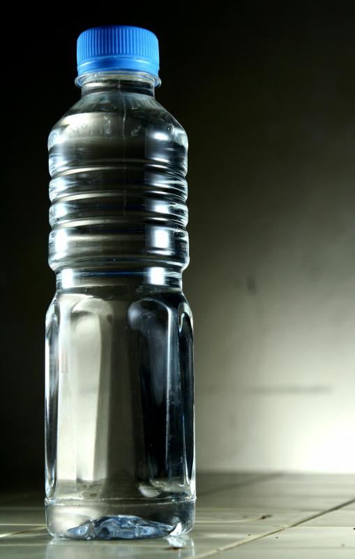 Bottled water for sale is typically filtered.