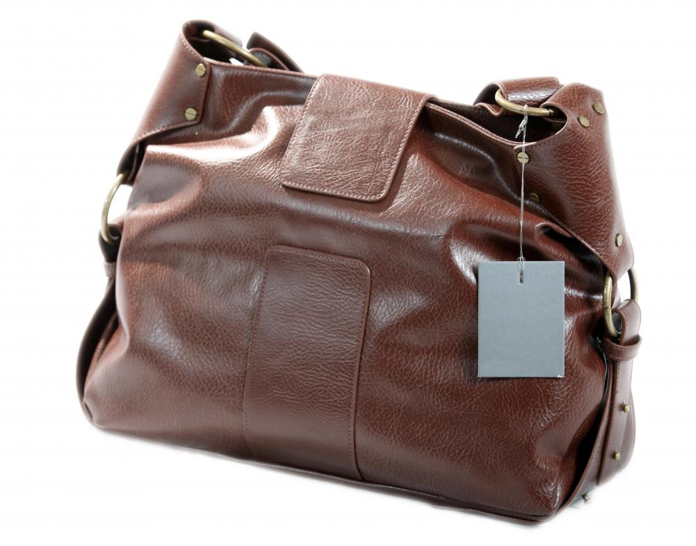 A leather purse.