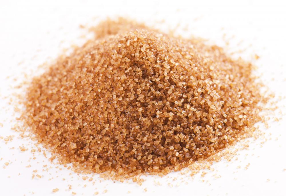 Turbinado sugar, which can be used to make a scrub.