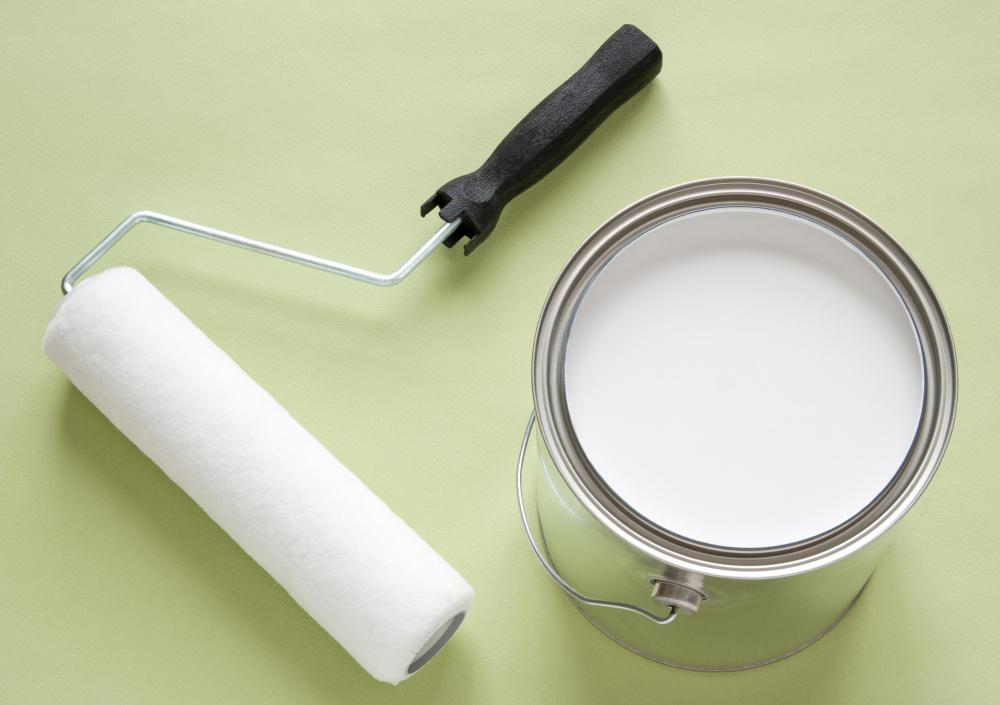 Applying a fresh coat of paint is a common DIY home improvement project.
