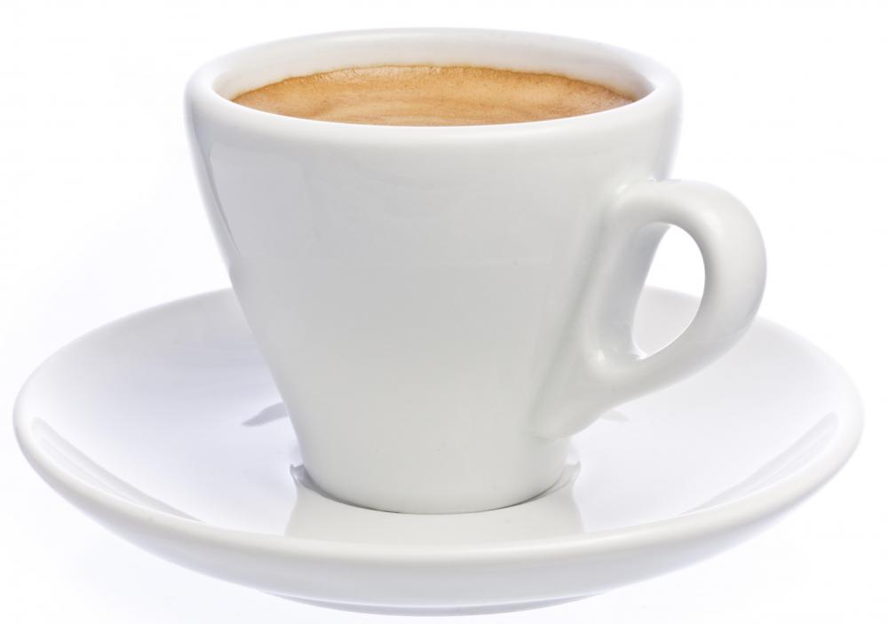 A cup and saucer.