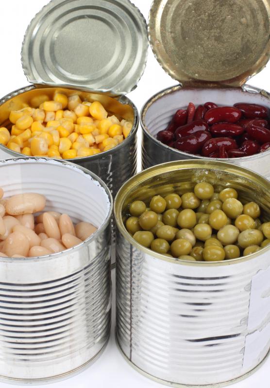Canned goods are typically stored in a pantry.