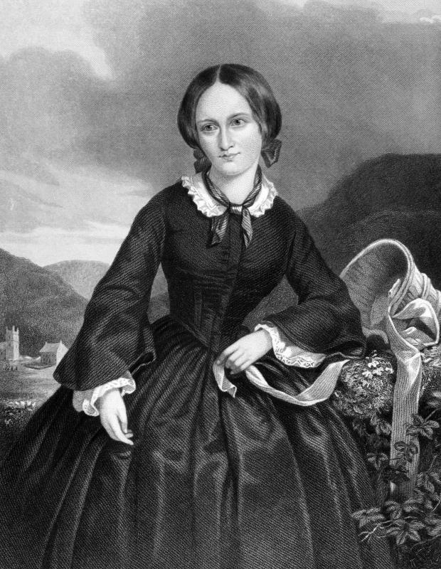 Charlotte Bronte refers to a traveling dress made of “black stuff” in her novel "Jane Eyre."