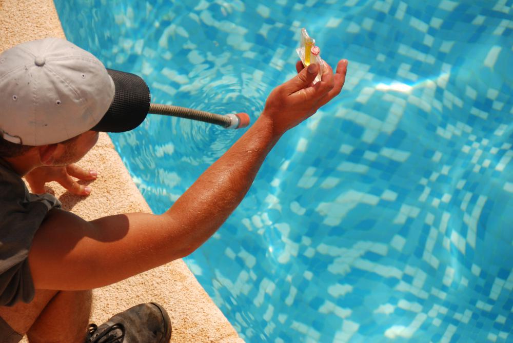 A chemical treatment ensures that the pool remains clean over the winter months.