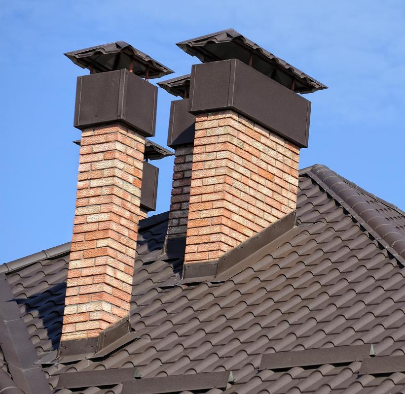 Roof flashing is sheet metal that prevents water from seeping into a home.