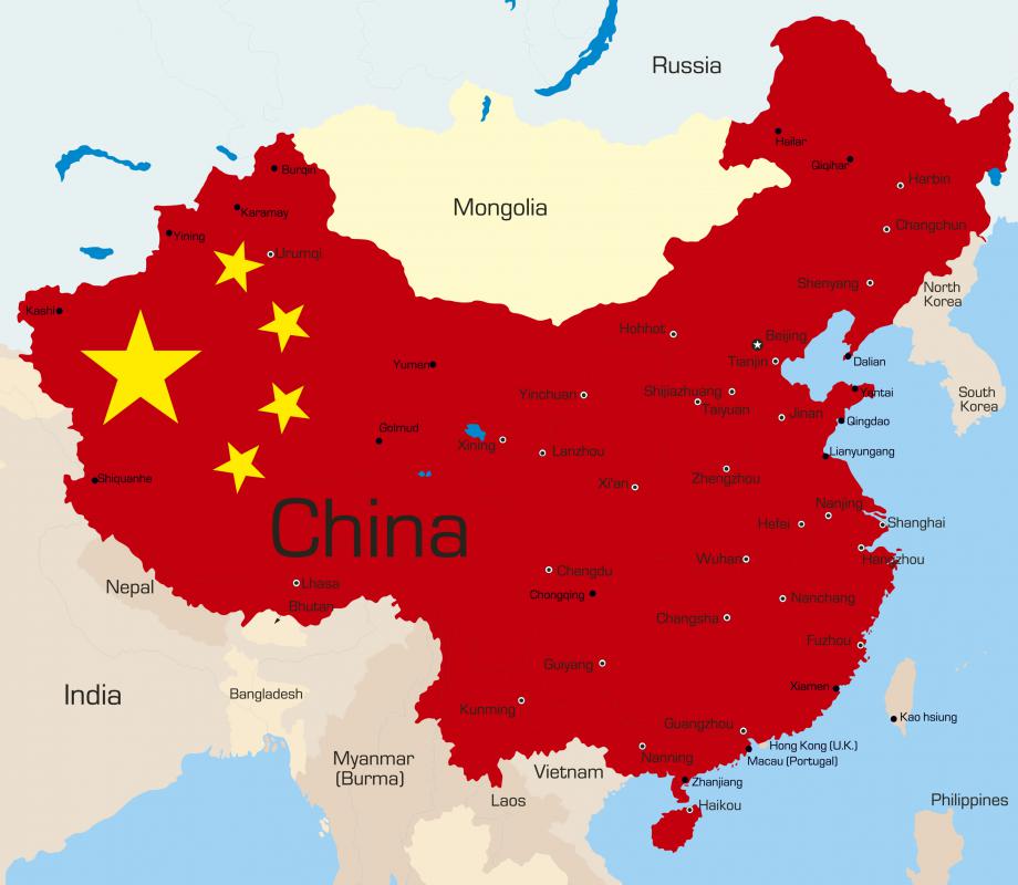 Silk production originated in China.
