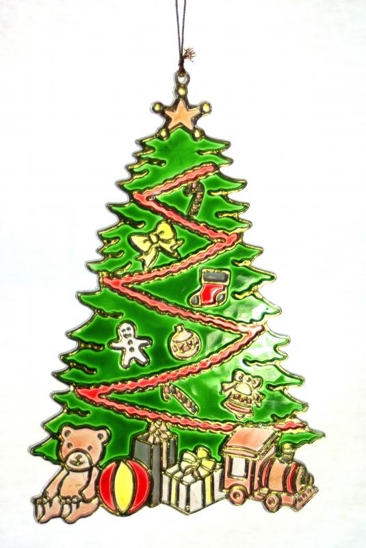 A christmas themed light-catcher that can also be an ornament and reflect christmas lights.