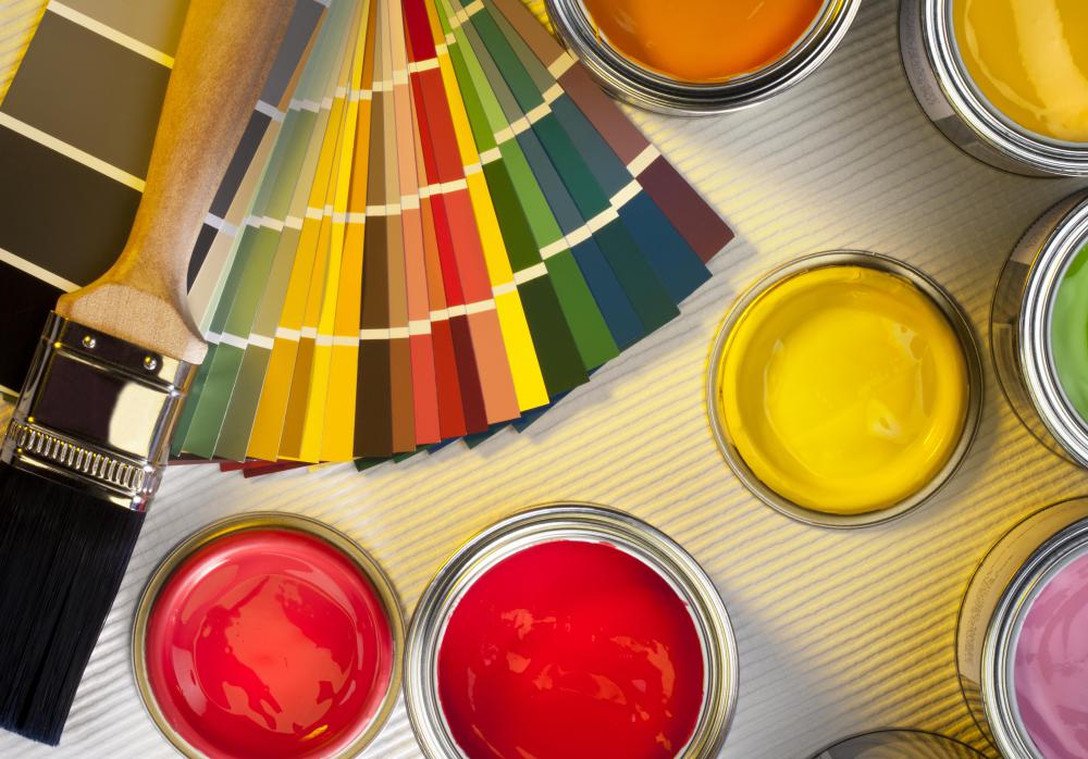 Latex paint applies smoothly and wears well in both interior and exterior use.