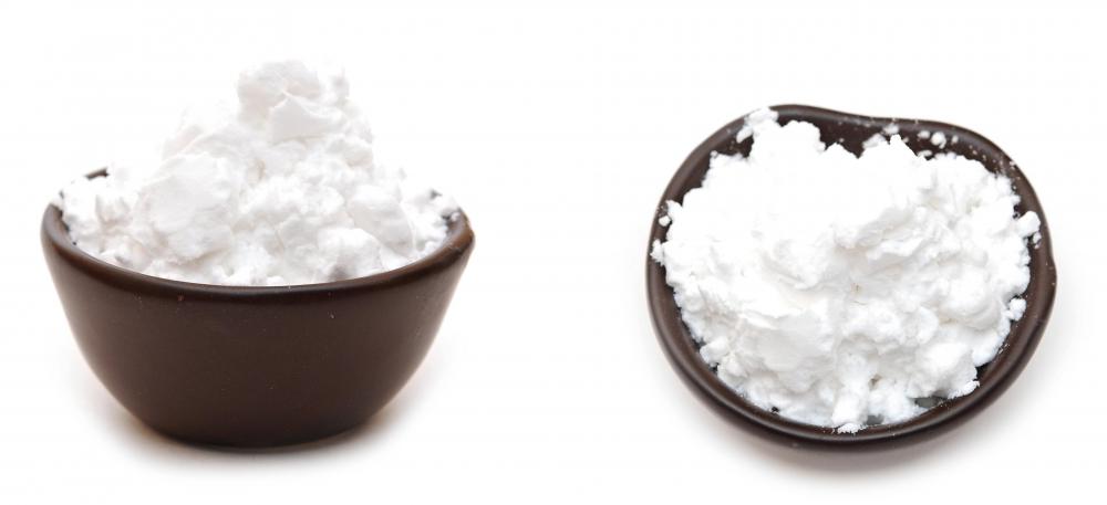 Cornstarch, which can be used to make modeling clay.