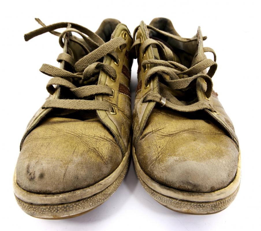 Dirty shoes can grind dirt into carpet fibers.