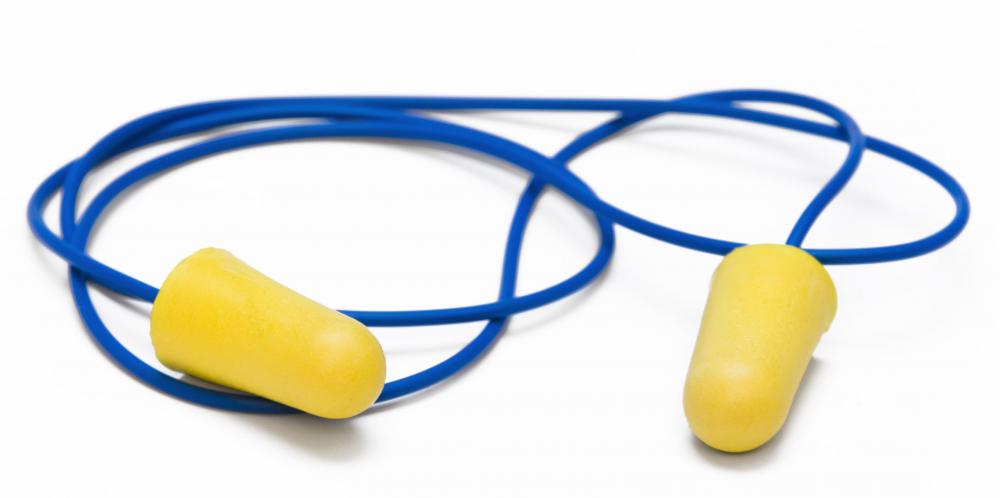 Earplugs can help block out sounds from an annoying neighbor.