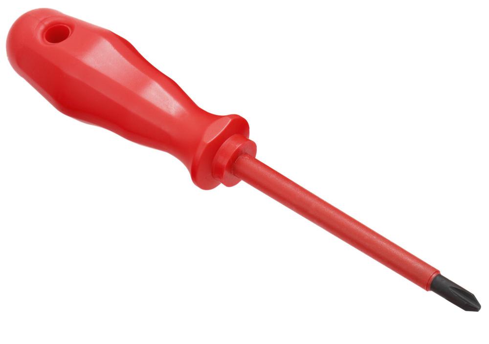 Insulated screwdrivers can prevent workers from getting electrical shocks.