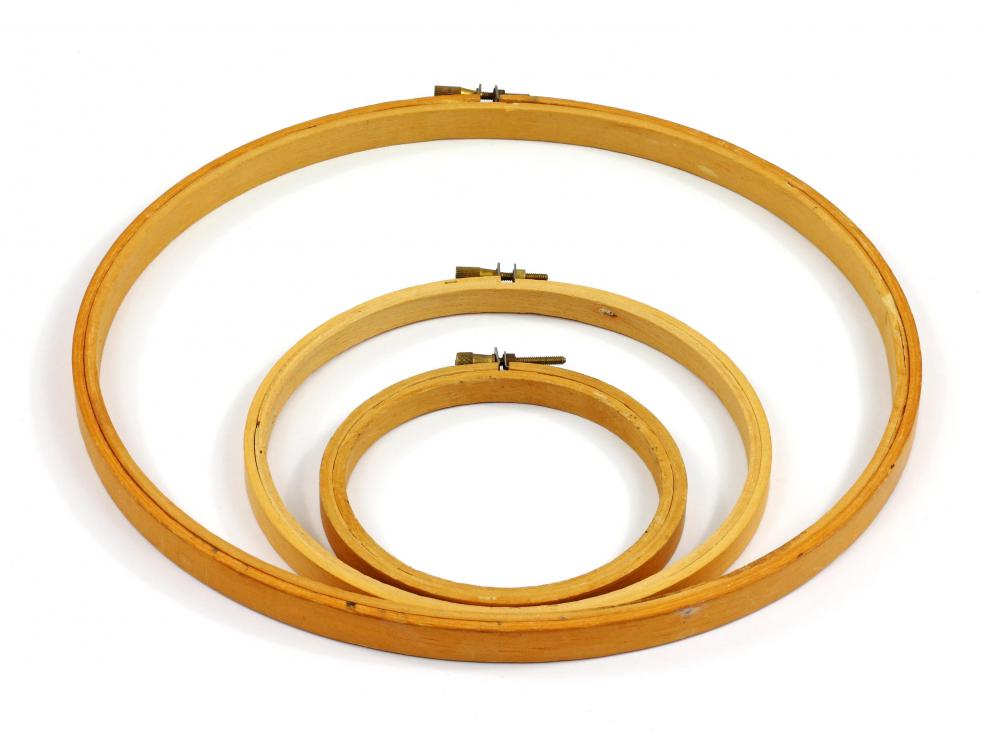 Some cross stitch kits will include an embroidery hoop.
