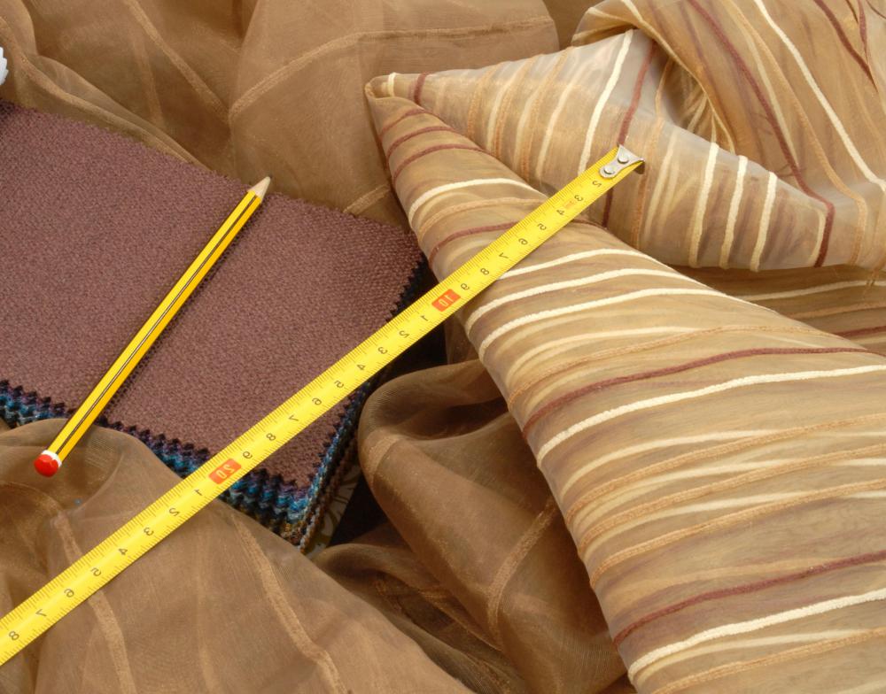 Upholstered items are covered in fabric.