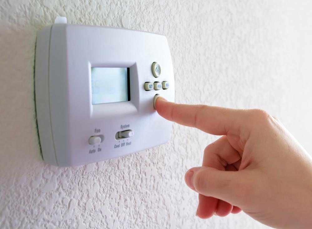 A thermostat will control the temperature setting of a furnace.