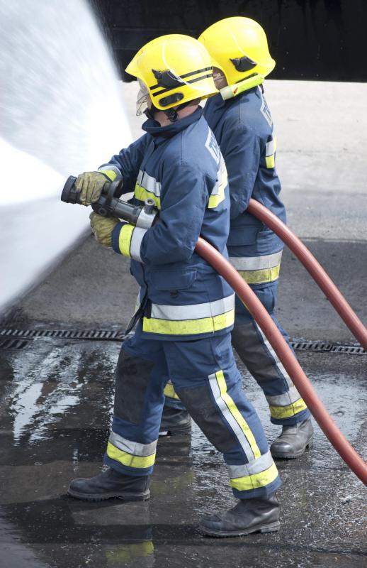 Hose holders are an important piece of equipment for firefighters.