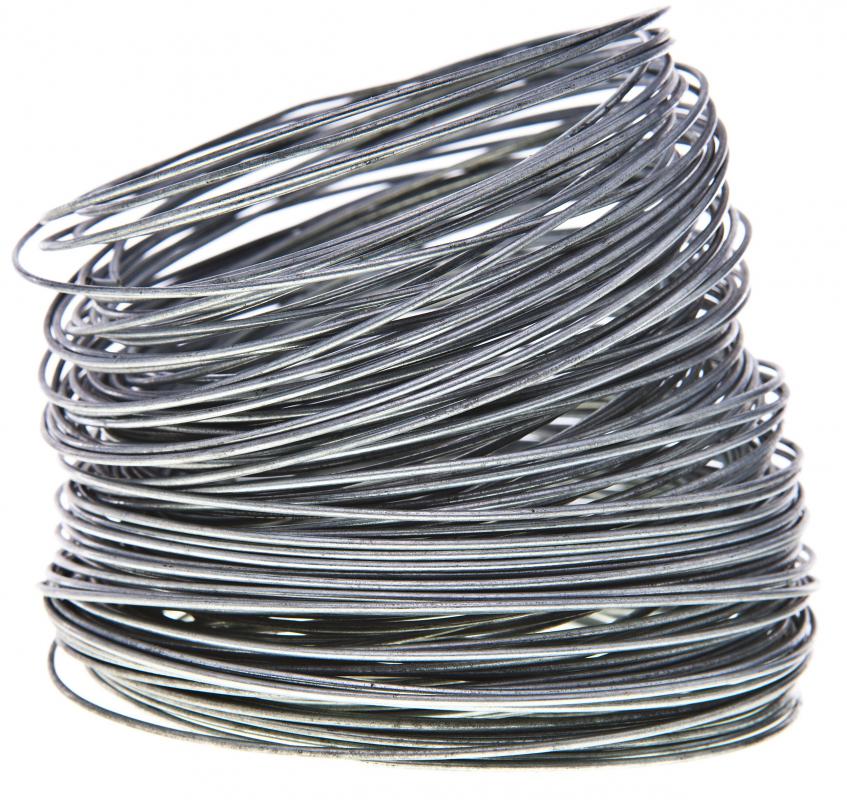 Galvanized steel wire is often used to weave corrosion-resistant fencing mesh.