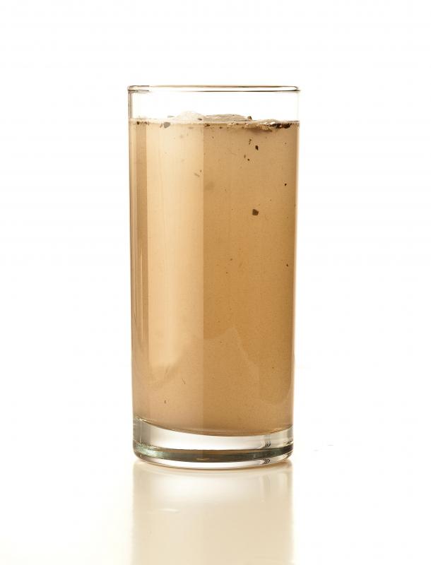 Brown tap water may be contaminated with iron.