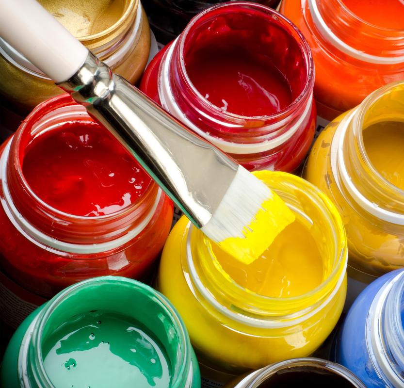 Acrylic paint is created from acrylic resin.