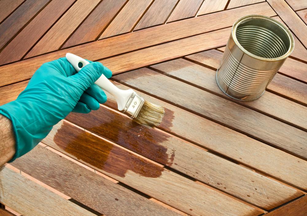 Varnish can help make a cabinet look new.
