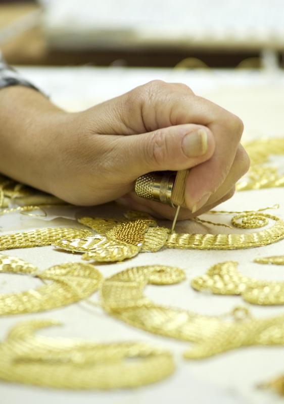 Embroidery is any kind of stitched design on fabric.