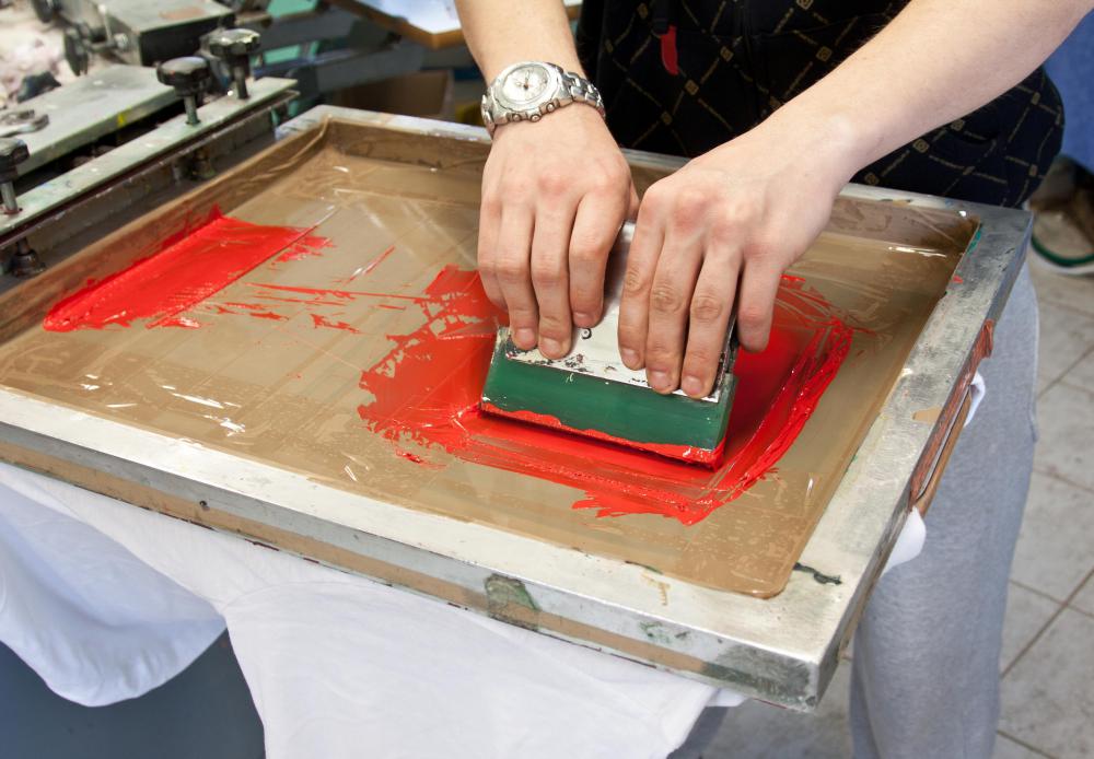 Screen printing is a form of printmaking.