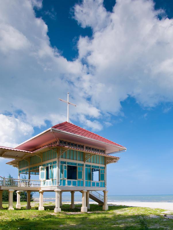 Post and pier construction can be found in tropical and flood-prone regions.
