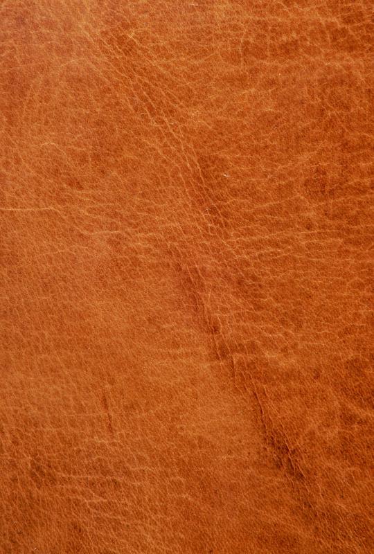 Leather is a durable fabric, commonly used for upholstery.