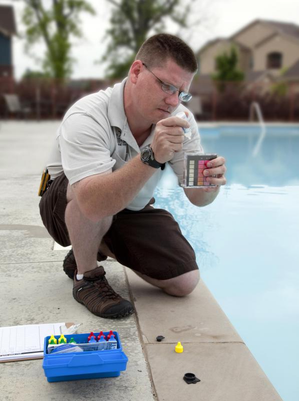 Those who own pools should perform chlorine tests two or three times per week.