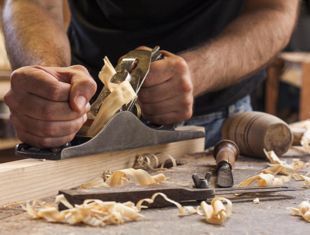 Woodworkers may create their own cabinetry.