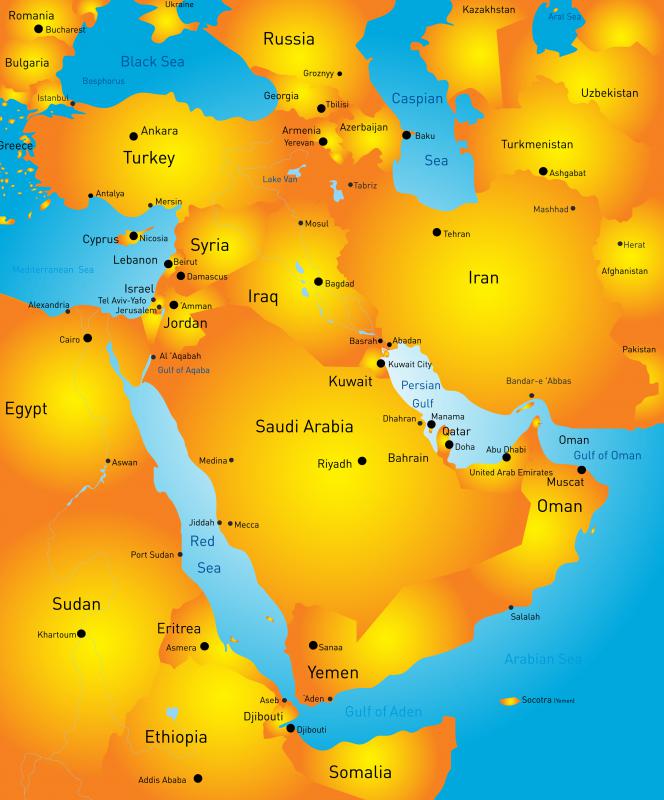 The trees that make gum arabic are native to the Middle East.