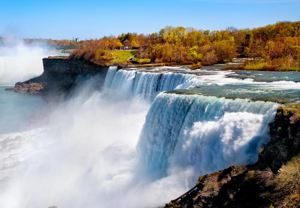 Waterfalls generate negative ions, which create a fresh smell.