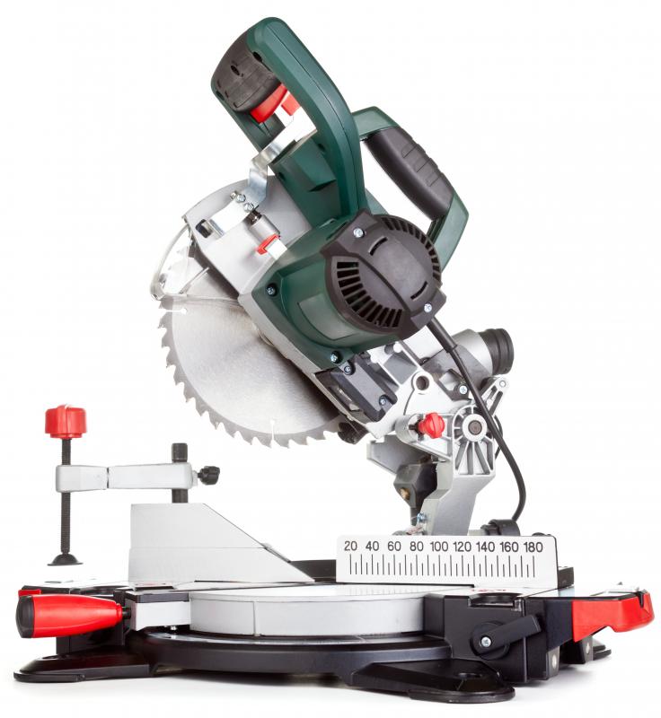 When woodworking, a miter saw is ideal for making precise crosscuts.