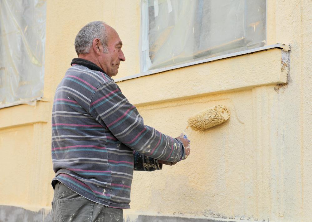 Masonry paint must remain wet enough to be rolled onto masonry surfaces.