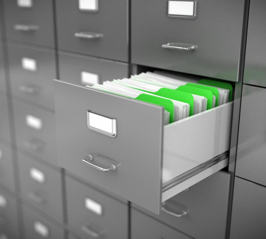 Metal filing cabinets may be difficult to maintain as they age.
