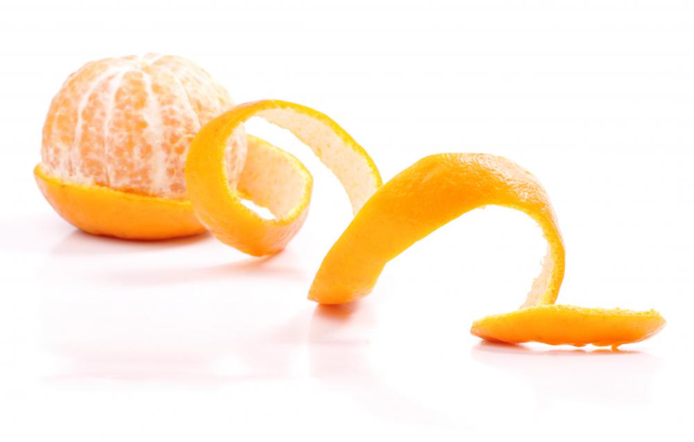 Orange peel can be used as a degreaser.