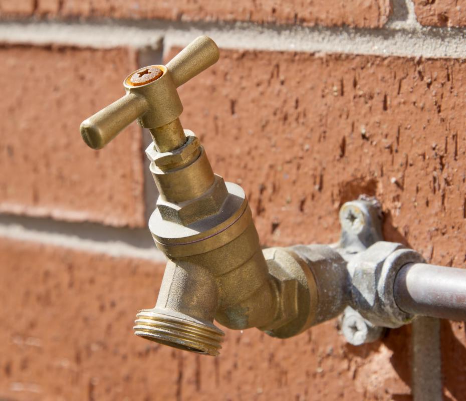 Replacing older faucets with low flow fixtures can reduce the velocity of water running through the pipes.