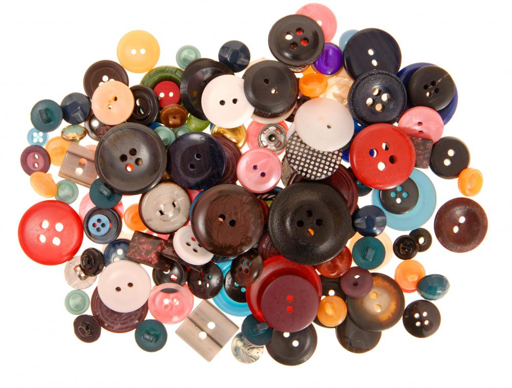 Buttons come in a variety of shapes and sizes.