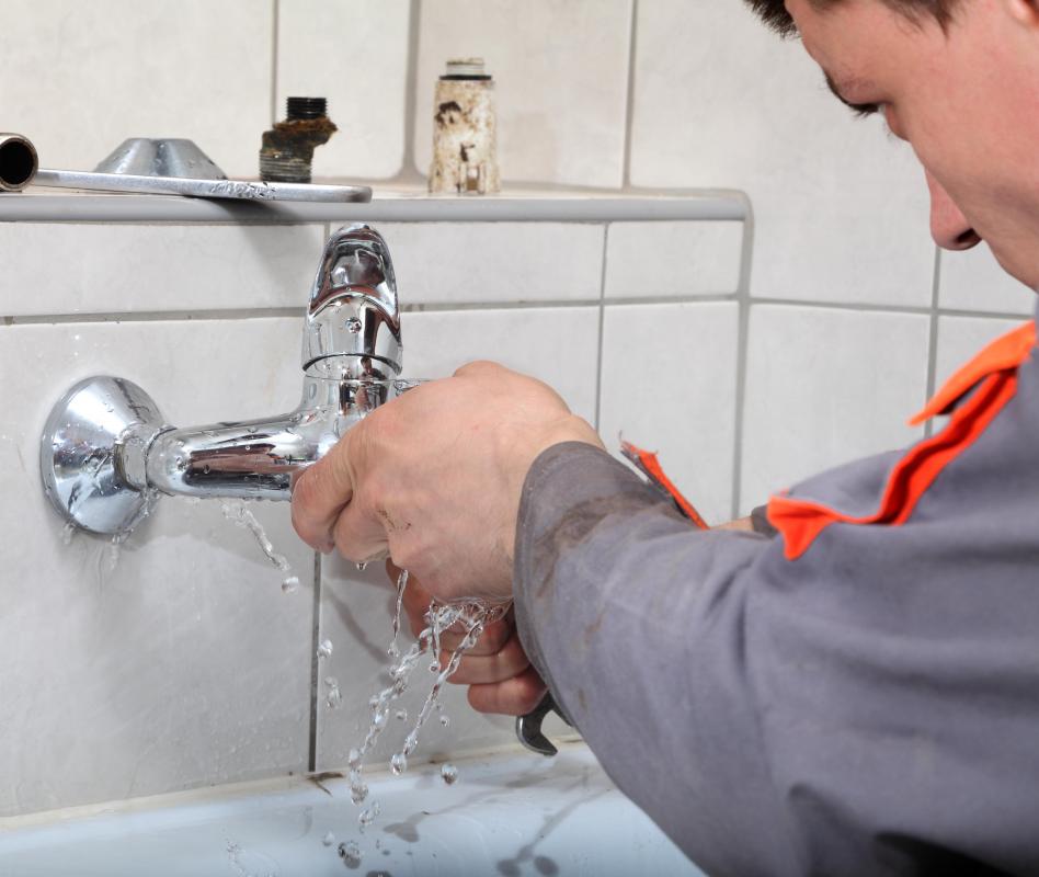 Waterproof tape has a number of plumbing applications.