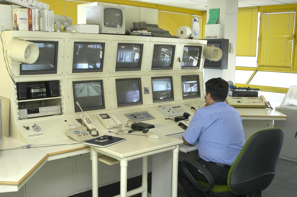 Businesses may be monitored by a security company.