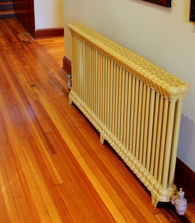 A radiator can dry out a room.