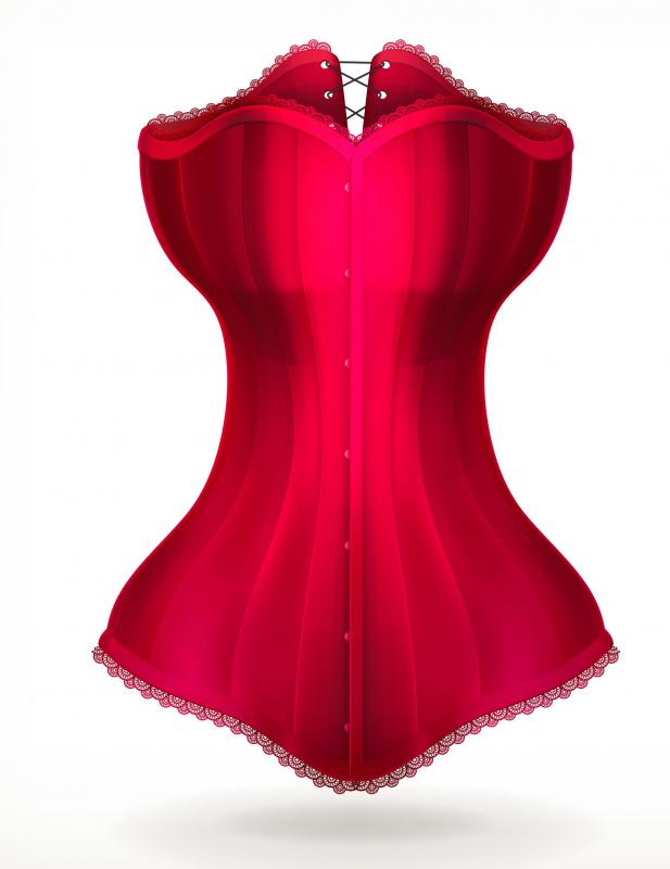 Corsets tend to use very small, discreet hook and eye closures.