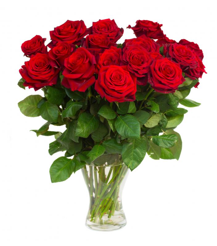 Red roses signify love and passion.