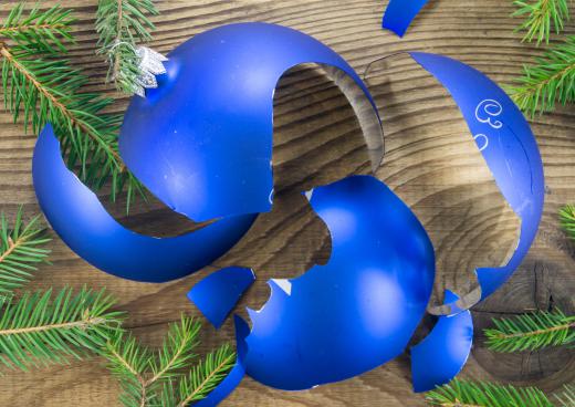 Hand-blown glass ornaments break easily and must be handled carefully.