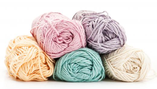 Wool thread can be dyed into a variety of colors.
