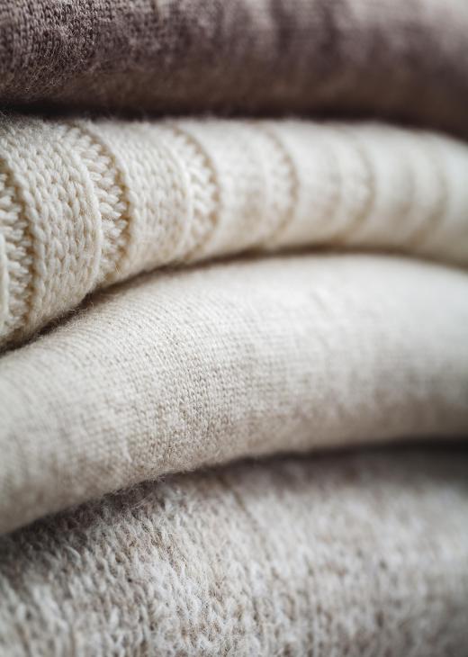 An estimated 80% of the world's wool is used to make sweaters, coats, and other garments.