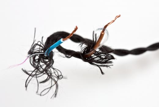 Frayed wires at the point of connection is a simple electrical problem that has a simple solution.